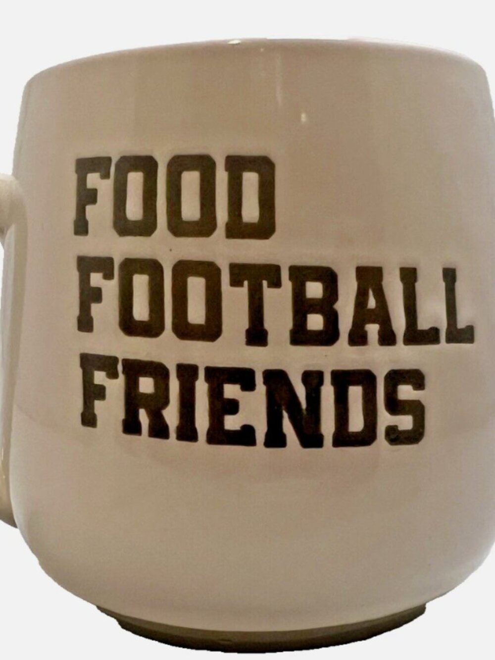 Robert Stanley Mug Coffee Mug Food Football Friends Two Toned Great Condition